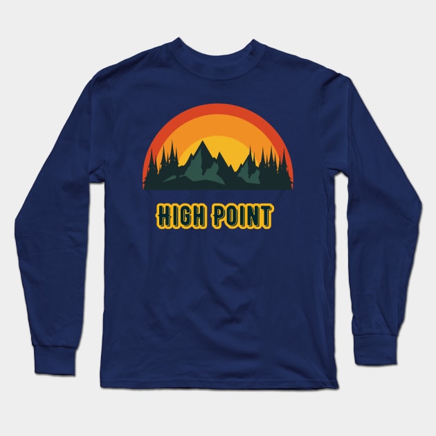 High Point Long Sleeve T-Shirt by Canada Cities